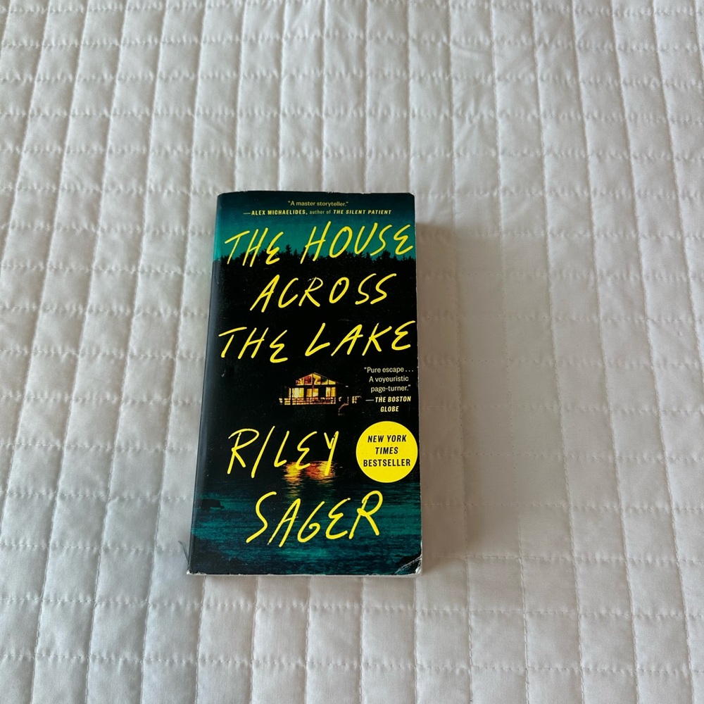 The House Across the Lake by Riley Sager - Black & Teal Paperback